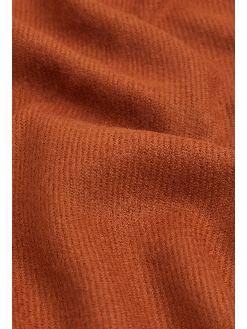 Reclaimed Vintage Chocolate Terracotta Blanket Scarf Fringe Oversized Unisex